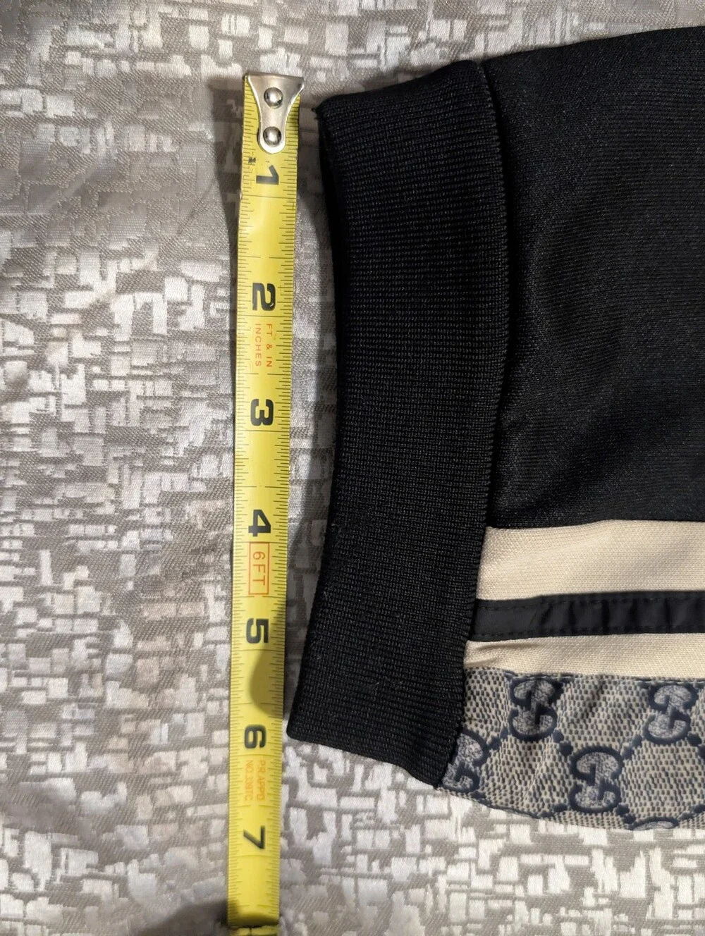 Gucci Technical Jersey GG Monogram Logo Side Ribbon Jogging Pants Men's - Small